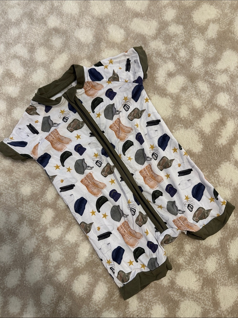 Dream Big Little Co zip romper shorts